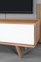 Hanah Home Ela 3333 Soporte para TV Nogal y Blanco